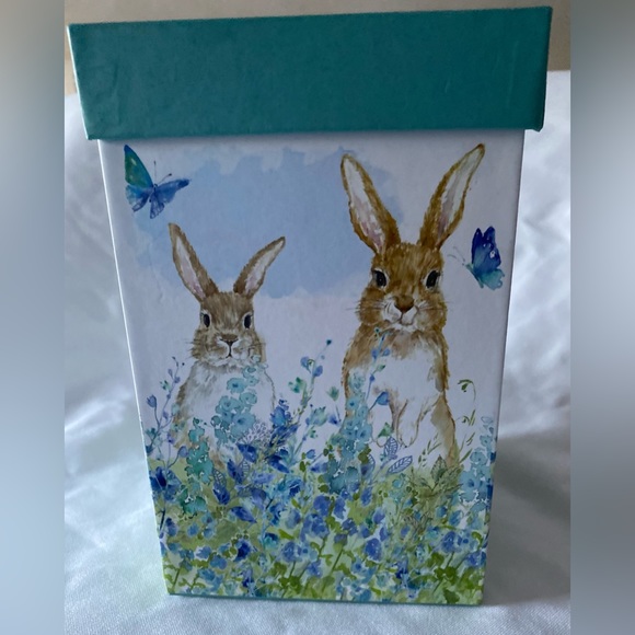 Cypress Ceramic Cup Mug 17 oz. ,w/box Bunnies in Meadow Nature Inspired - Picture 5 of 9